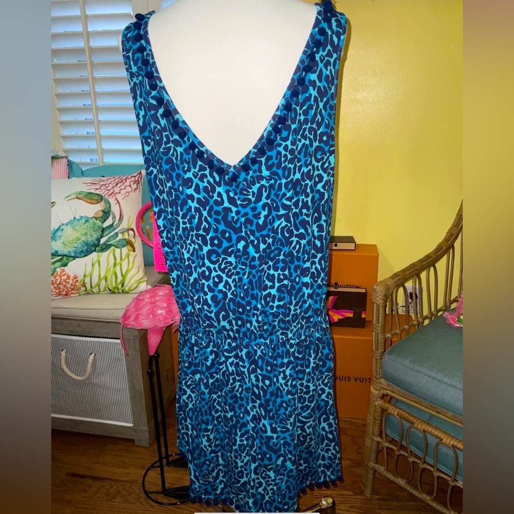 Lilly Pulitzer NWT Gigi Romper My Favorite Spot Oyster Bay Navy Size XL - Picture 3 of 7